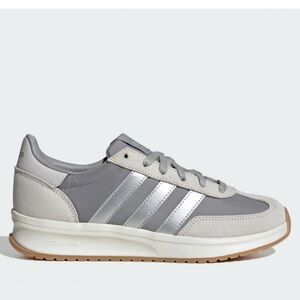 Adidas Women's Athletic Shoes - Gray and Silver Stripes